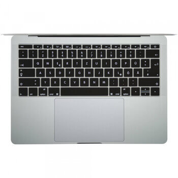 Silikónový ochranný obal na klávesnici EÚ verzia pre Apple MacBook Pro 16" (2023, M2 Pro, M2 Max) - priehľadný