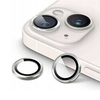 Metalické ochranné sklo na šošovku fotoaparátu a kamery pre Samsung Galaxy Z Flip5 5G F731B - strieborné