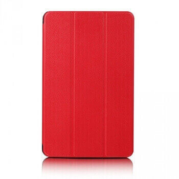 2v1 Smart flip cover + zadný plastový ochranný kryt pre Samsung Galaxy Tab S9 FE - červený