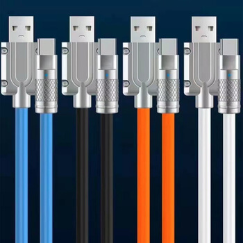 Odolný kábel Lightning - USB 2.0 1m - oranžový
