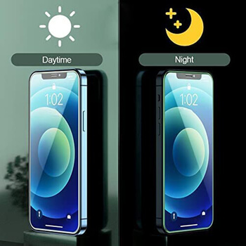 Ochranné tvrzené sklo se svítícím rámečkem pro Samsung Galaxy A12 A125F - svetlo modré