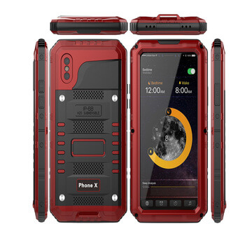 Vodeodolný hliníkovo-silikónový obal pre Apple iPhone 15 Plus - čierny