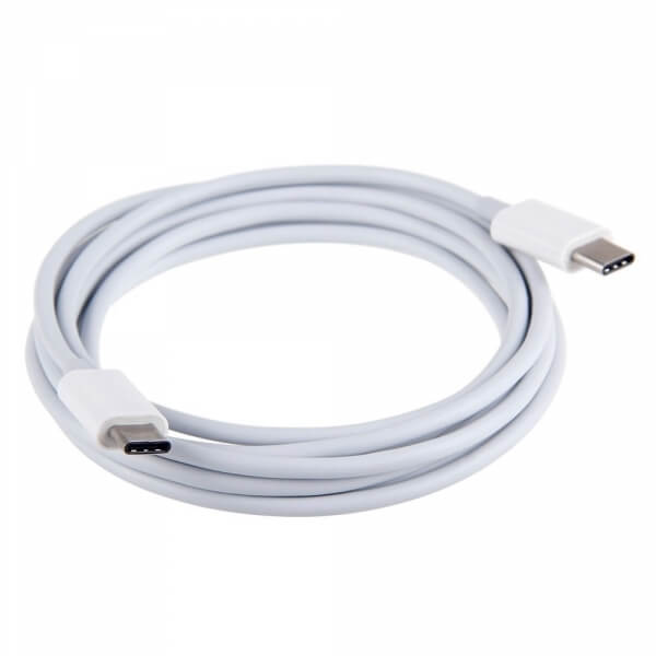 USB-C - USB-C dátový a nabíjací kábel Type-C - biely