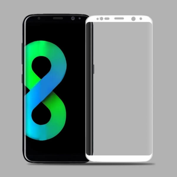 3D ochranné tvrdené sklo pre Samsung Galaxy S8 G950F - biele