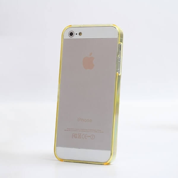 SES Ochranný rámček BUMPER pre Apple iPhone 5/5S/SE - žltý 1237