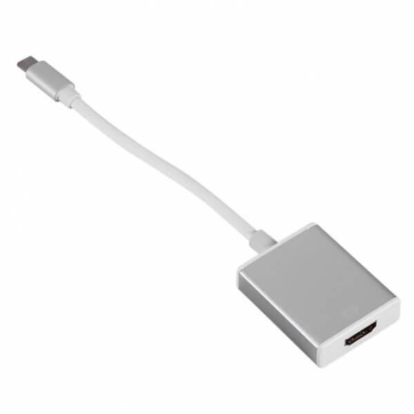 Redukcia adaptér z USB-C na HDMI pre Apple MacBook strieborná
