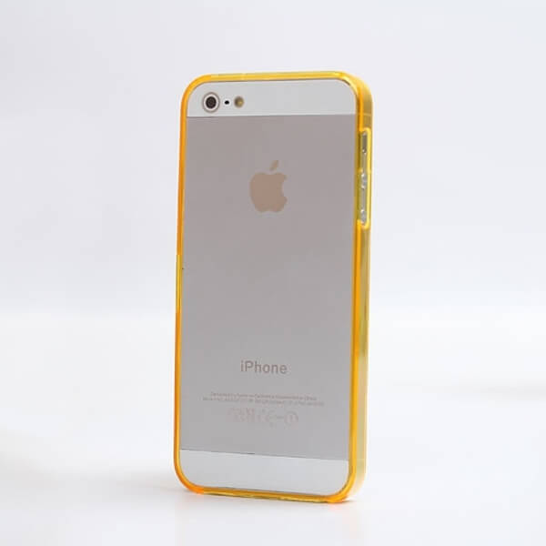 Ochranný rámček BUMPER pre Apple iPhone 5/5S/SE - oranžový