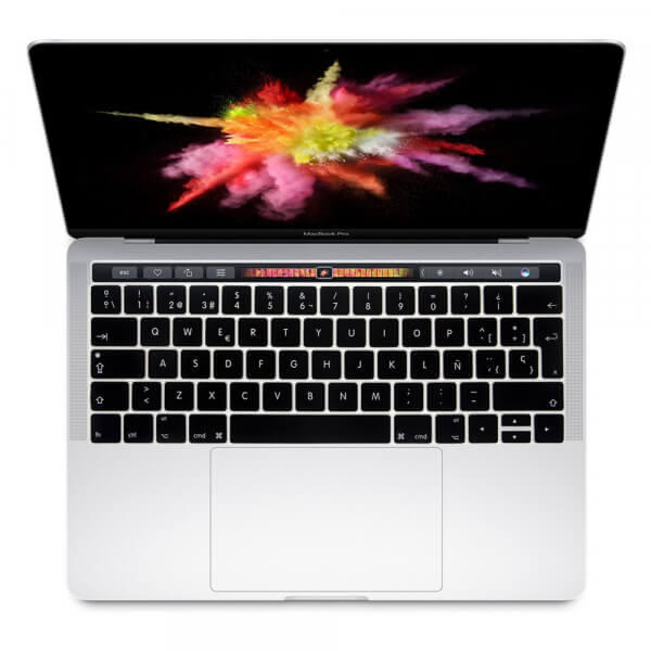 Silikónový ochranný obal na klávesnici EÚ verzia pre Apple MacBook Pro 13" TouchBar (2016-2019) - čierny