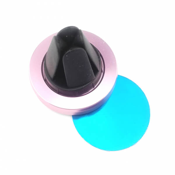 Univerzálny magnetický držiak do auta na uchytenie do ventilačné mriežky ružový