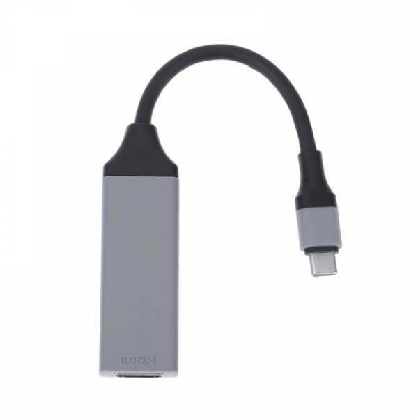 Kábel s redukciou USB-C so vstupom pre HDMI 4K pre Apple MacBook šedá