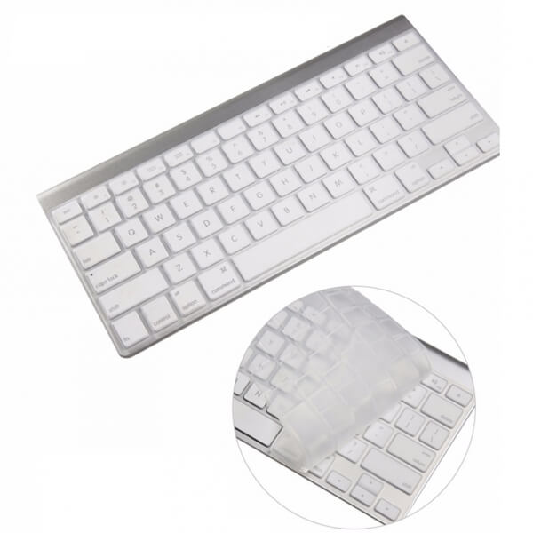 Silikónový ochranný obal na klávesnici EÚ verzia pre Apple MacBook 12" - priehľadný