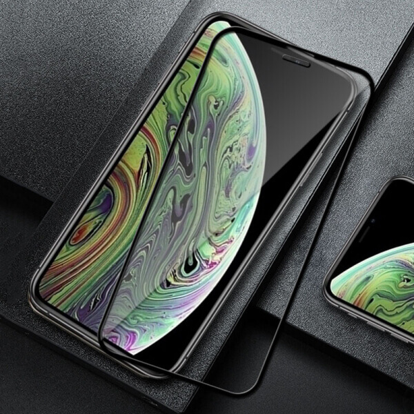 3D ochranné tvrdené sklo s rámčekom pre Apple iPhone XS Max - čierne
