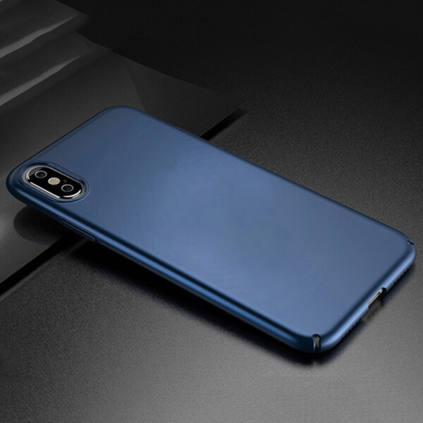 SES Ochranný plastový kryt pre Apple iPhone XS Max - modrý 4773