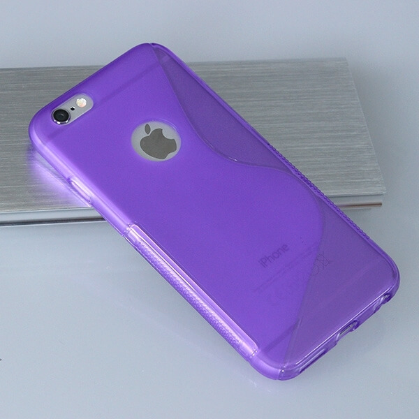 Silikónový ochranný obal S-line pre Apple iPhone 6 Plus/6S Plus - fialový