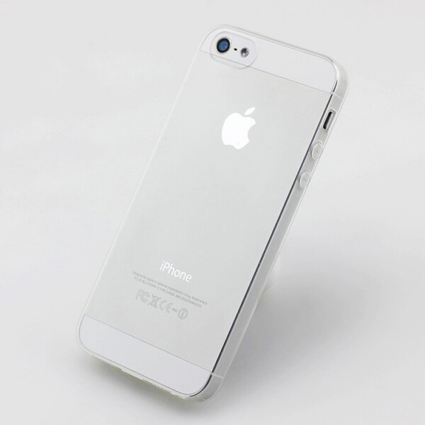 SES Silikónový obal pre Apple iPhone 5/5S/SE - priehľadný 1375