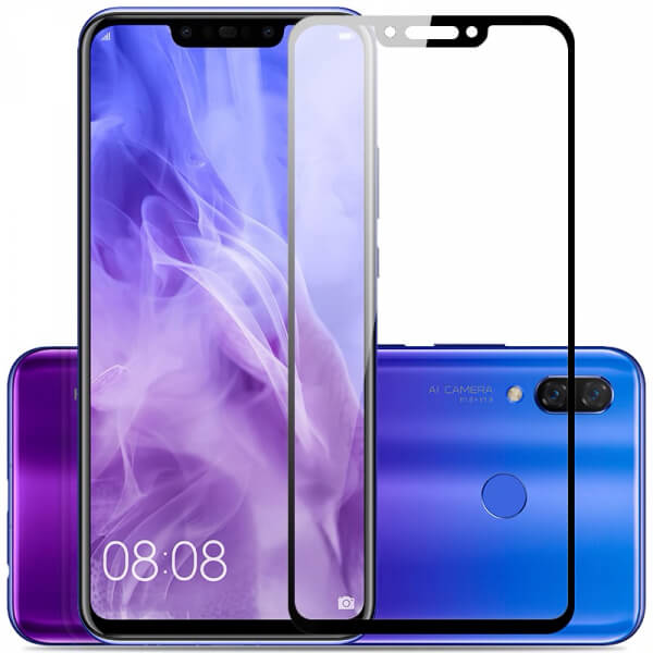 3D ochranné tvrdené sklo s rámčekom pre Huawei Nova 3i - čierne