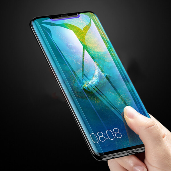 3D ochranné tvrdené sklo pre Huawei Mate 20 Pro - čierne
