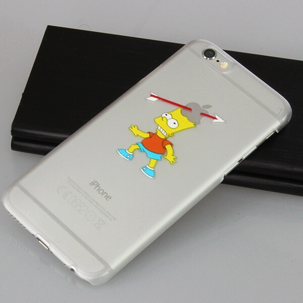 Ultratenký plastový kryt pre Apple iPhone 6/6S - Bart Simpson Arrow