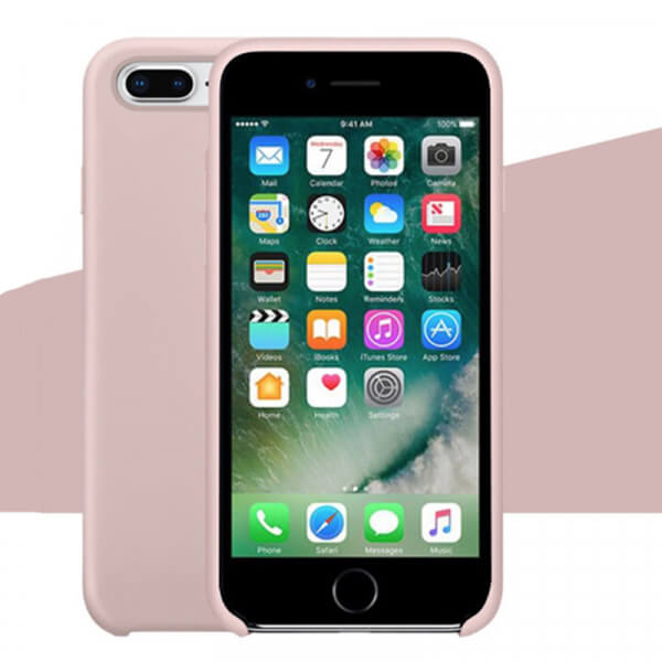 Extrapevný silikónový ochranný kryt pre Apple iPhone 7 Plus - svetlo ružový