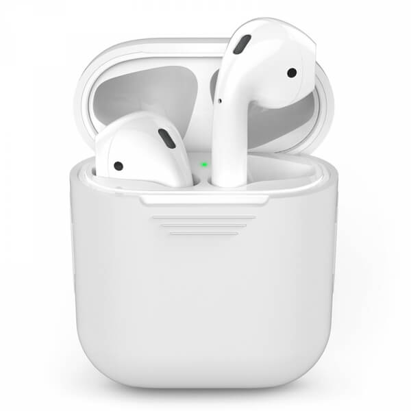 Silikónové ochranné puzdro pre Apple AirPods 1.generace (2016) - biele