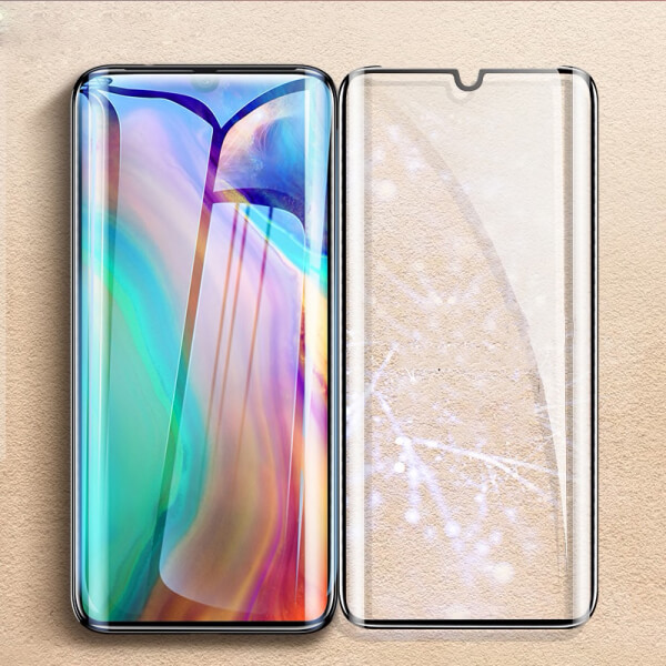 3D ochranné tvrdené sklo s rámčekom pre Huawei P30 - čierne