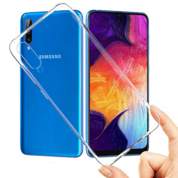 SES Silikónový obal pre Samsung Galaxy A50 A505F - priehľadný 5622