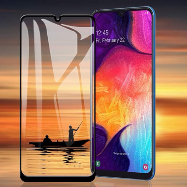 3x 3D ochranné tvrdené sklo s rámčekom pre Huawei P30 Lite - čierne - 2+1 zadarmo