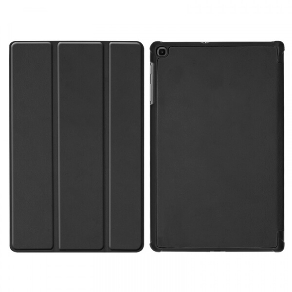 2v1 Smart flip cover + zadný plastový ochranný kryt pre Samsung Galaxy Tab A 10.1 2019 (T515) - čierny