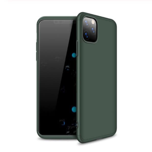 SES Ochranný 360 ° celotelový plastový kryt pre Apple iPhone 11 Pro Max - zelený 6268