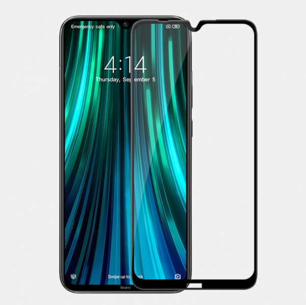 3x 3D ochranné tvrdené sklo s rámčekom pre Xiaomi Redmi Note 8T - čierne - 2+1 zadarmo