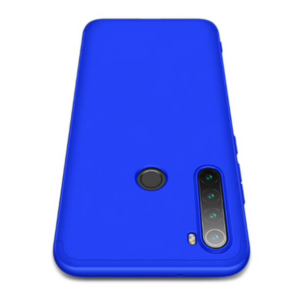 Ochranný 360° celotelový plastový kryt pre Xiaomi Redmi Note 8T - modrý