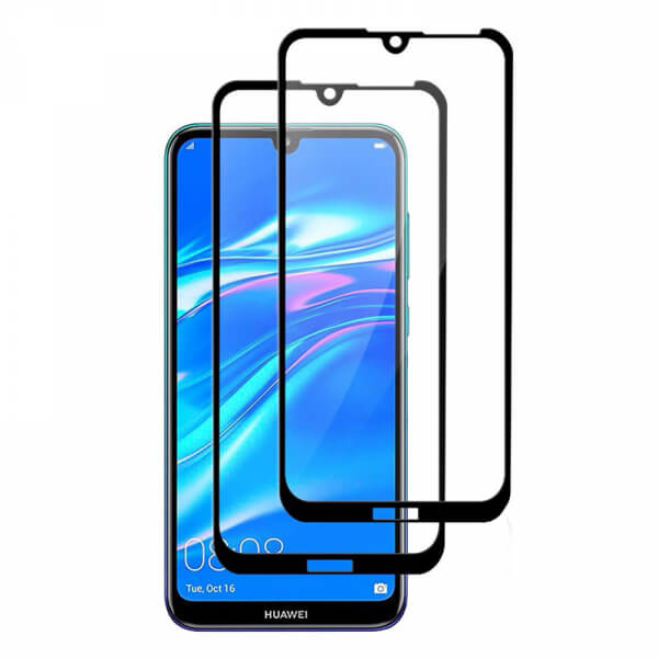 3D ochranné tvrdené sklo s rámčekom pre Huawei Y5 2019 - čierne