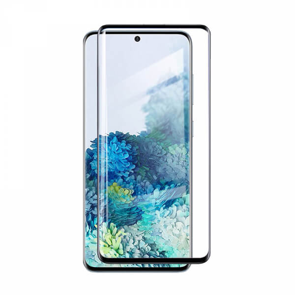 3D ochranné tvrdené sklo pre Samsung Galaxy S20 Ultra G988F - čierne