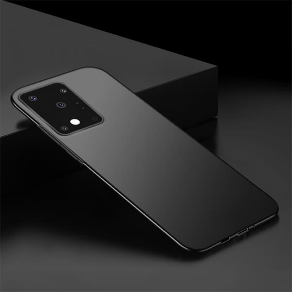 SES Ochranný plastový kryt pre Samsung Galaxy S20 Ultra G988F - čierny 6607