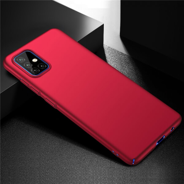 SES Ochranný plastový kryt pre Samsung Galaxy A51 A515F - červený 6650