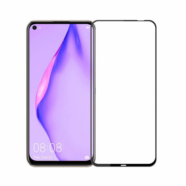 3D ochranné tvrdené sklo s rámčekom pre Huawei P40 Lite - čierne