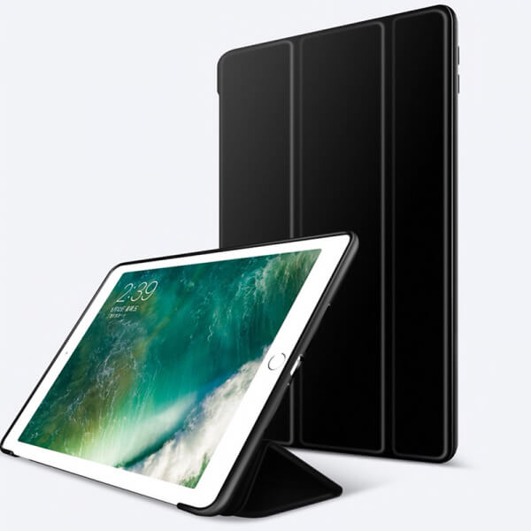 2v1 Smart flip cover + zadný silikónový ochranný obal pre Apple iPad 9.7" 2018 (6. generace) - čierny