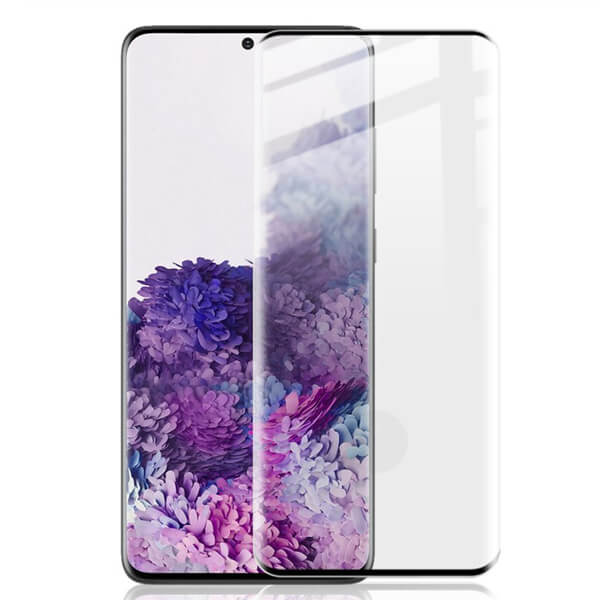 3x SES 3D ochranné tvrdené sklo pre Samsung Galaxy S20 G980F - čierne - 2+1 zdarma