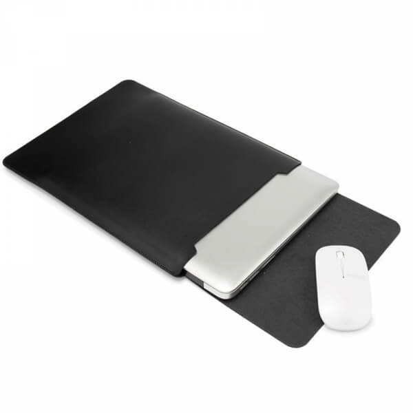 SES Ochranný kožený obal pre Apple MacBook Air 13" (2018-2020) - čierny 6934