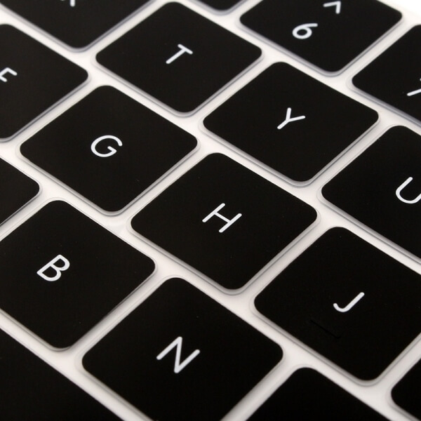 SES Silikónový ochranný obal na klávesnici EÚ verzia pre Apple MacBook Air 13" (2012-2017) - čierny 6962