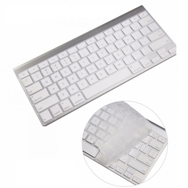 SES Silikónový ochranný obal na klávesnici EÚ verzia pre Apple MacBook Air 13" (2012-2017) - priehľadný 6963