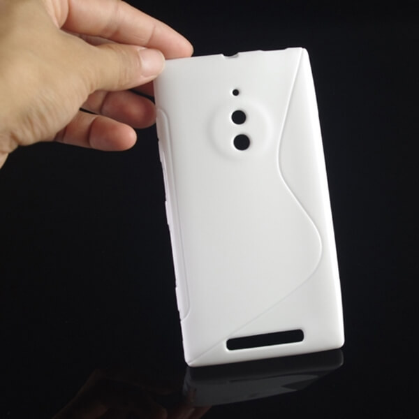 Silikónový ochranný obal S-line pre Nokia Lumia 830 - biely