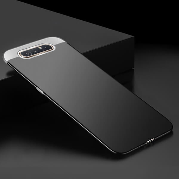 SES Ochranný plastový kryt pre Samsung Galaxy A80 A805F - čierny 7171