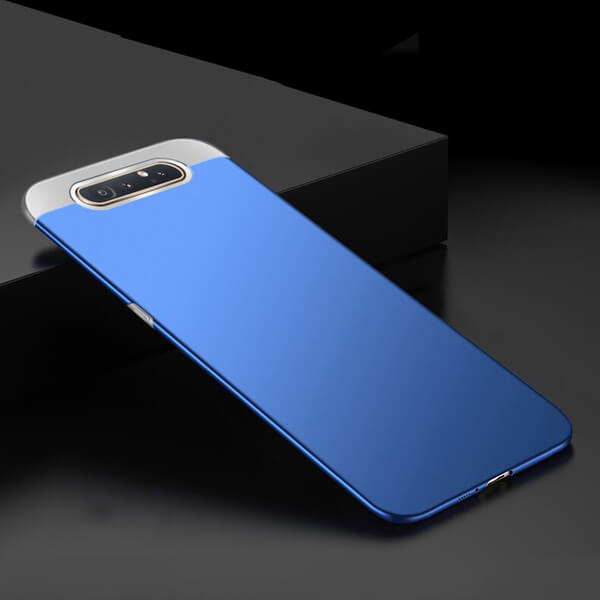 SES Ochranný plastový kryt pre Samsung Galaxy A80 A805F - modrý 7172