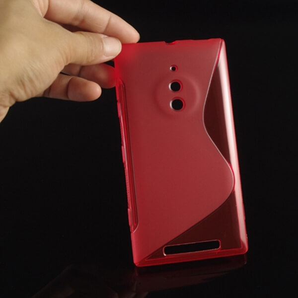 Silikónový ochranný obal S-line pre Nokia Lumia 830 - červený
