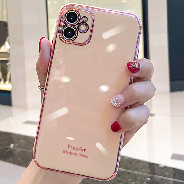 SES Luxusné ochranný silikónový obal s pre Apple iPhone XR ružový 7504