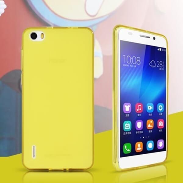 Silikónový obal pre Honor 6 - žltý