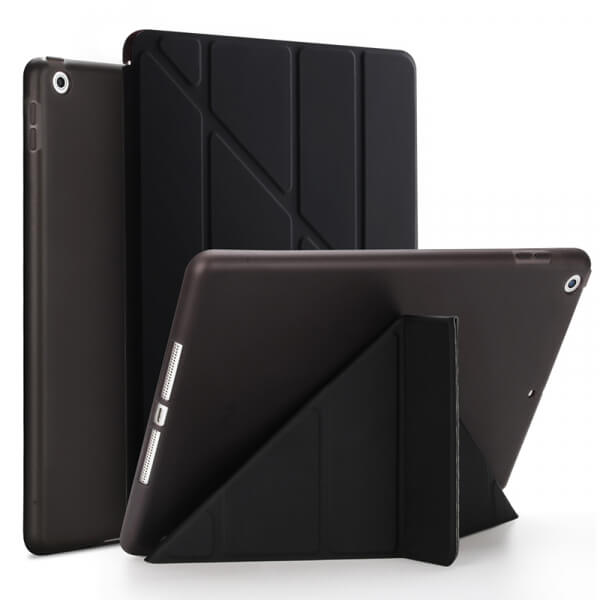 2v1 Smart flip cover + zadný silikónový ochranný obal pre Apple iPad 10.2" 2020 (8. generace) - čierny