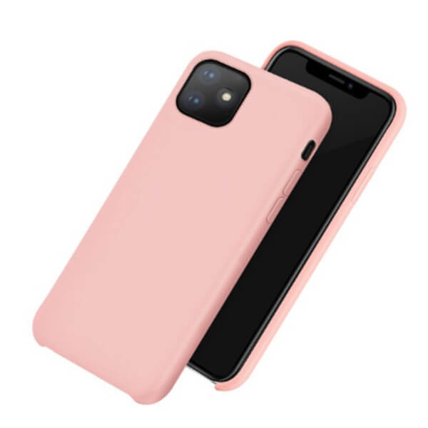 Extrapevný silikónový ochranný kryt pre Apple iPhone 12 Pro - ružový