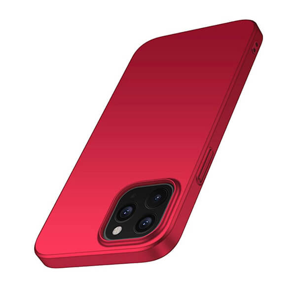 SES Ochranný plastový kryt pre Apple iPhone 12 Pro - červený 8127